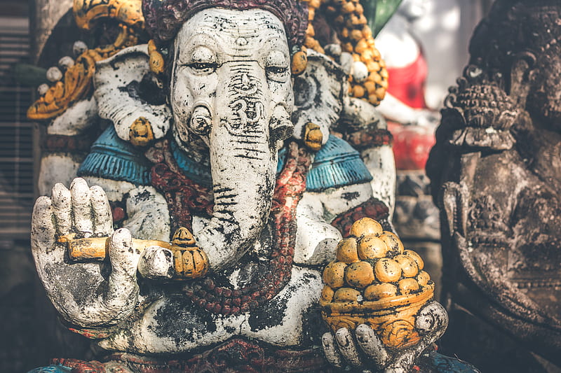 Ganesh deity ceramic sculpture, HD wallpaper