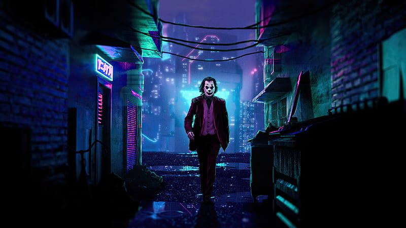 Joker X Cyberpunk 2077 , joker, superheroes, artist, artwork, digital-art, artstation, HD wallpaper
