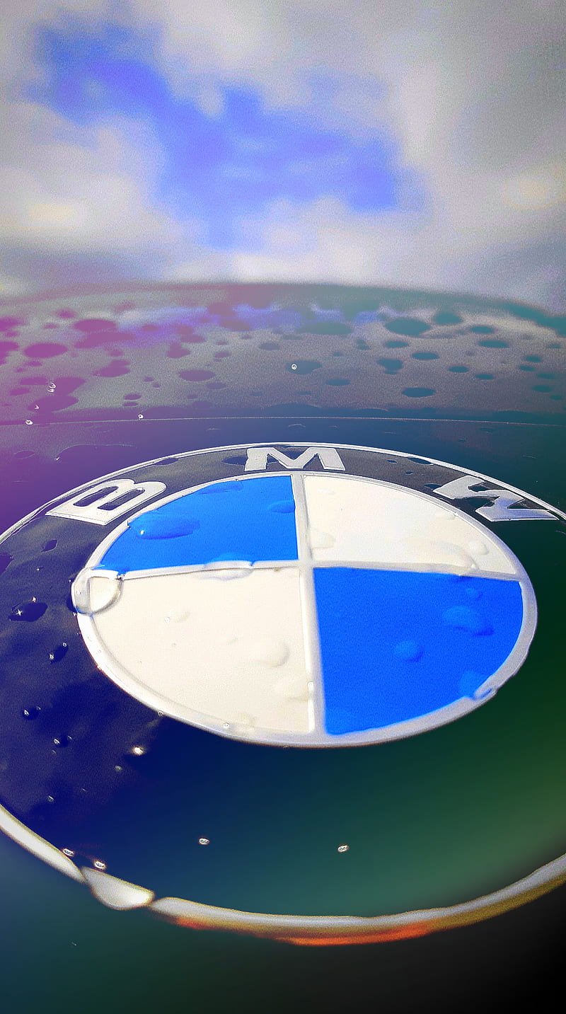 BMW logo, bonito, black, bmw, car, m power, m5, pack m, sky, water, window, HD phone wallpaper