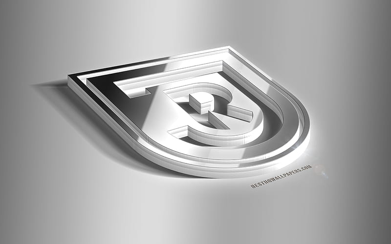 SSV Jahn Regensburg, 3D steel logo, German football club, 3D emblem, Regensburg, Germany, metal emblem, Bundesliga 2, football, creative 3d art, HD wallpaper