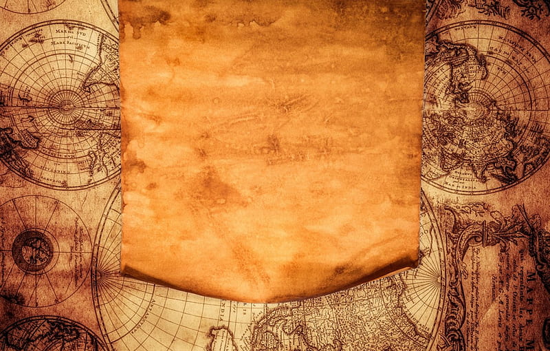 Old paper and map, Old maps, brown, Old map, Old, old paper, maps, paper, map, papers, HD wallpaper