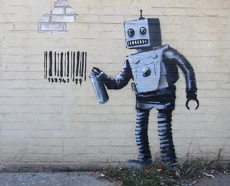 Art Robot Paint Wall HD   Peakpx   HD   Art Robot Paint Wall 