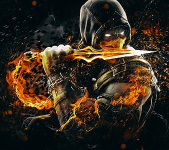 Character from Mortal Kombat Scorpion Wallpaper 4k HD ID:4339