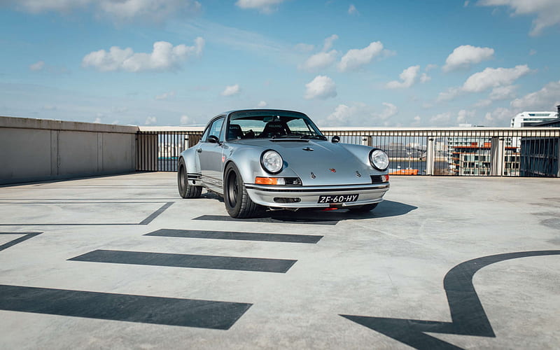 Porsche 911, 1990, retro cars, silver sports coupe, tuning 911 1990, Porsche 964, german sports cars, Porsche, HD wallpaper