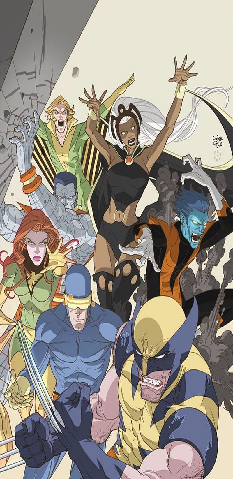 X-Men, avengers, banshee, colossus, cyclops, marvel, nightcrawler, phoenix, storm, wolverine, HD phone wallpaper
