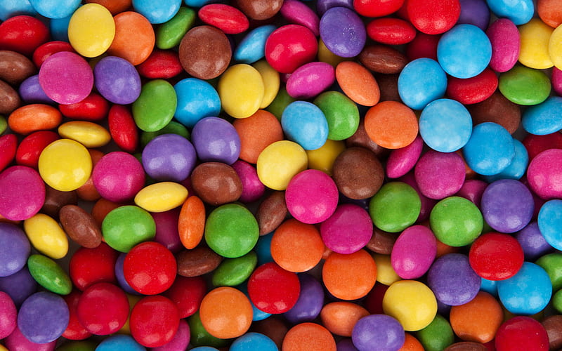 colorful candy texture, colorful jelly beans, candies, sweets, candies textures, macro, colorful backgrounds, HD wallpaper