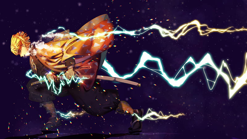 Zenitsu Lightning Demon Slayer HD 4K Wallpaper #8.2019