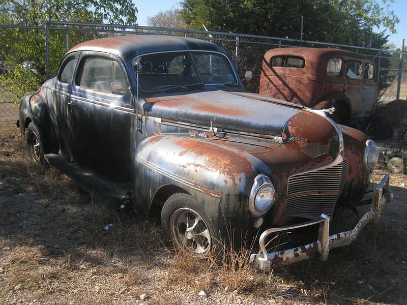 Little-Valley-Auto-Ranch-15, wreck, old car, rusted old car, junkyard, HD wallpaper