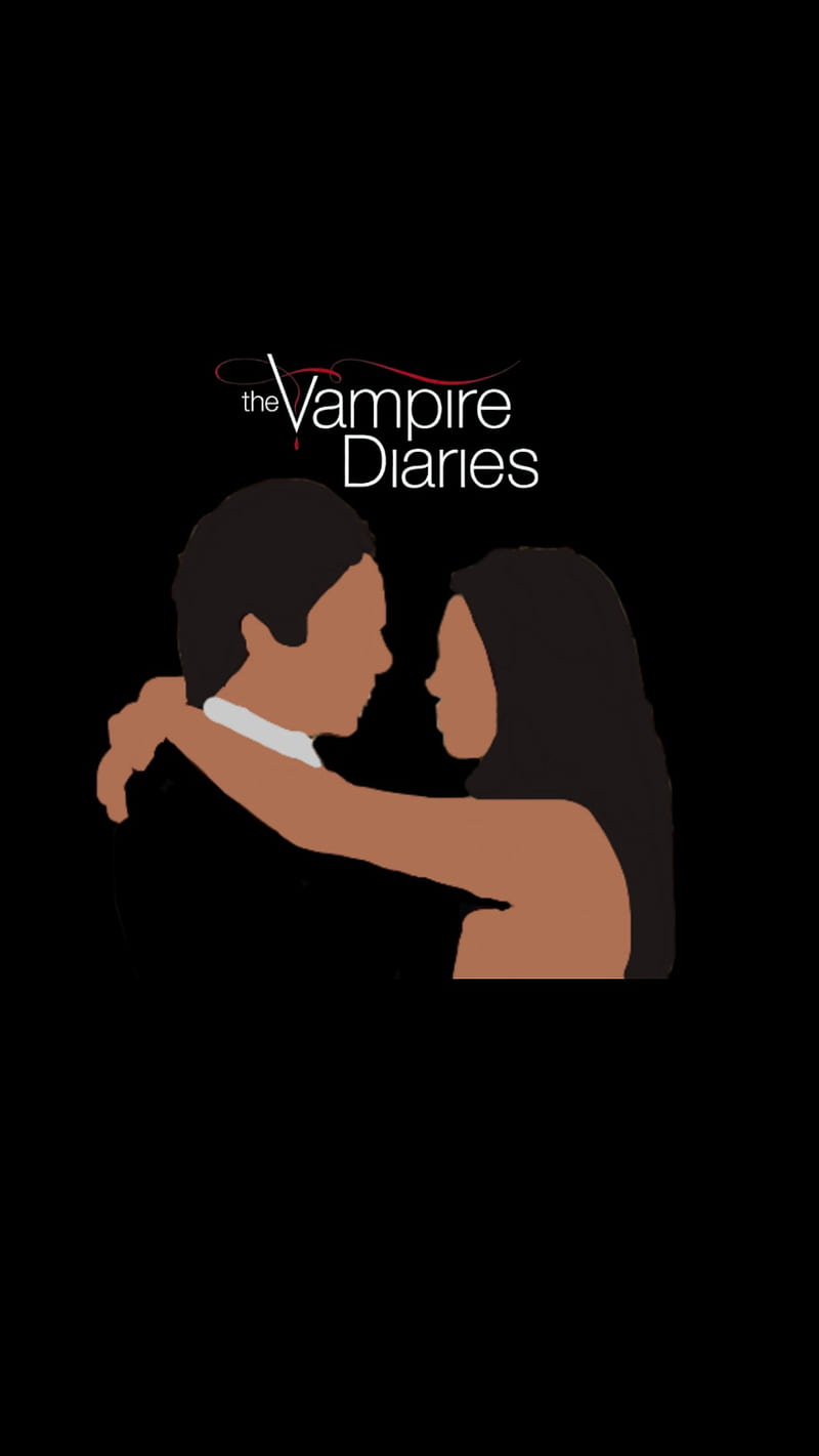 Delena, damon, damon salvatore, elena, elena gilbert, the vampire diaries, trendy, HD phone wallpaper