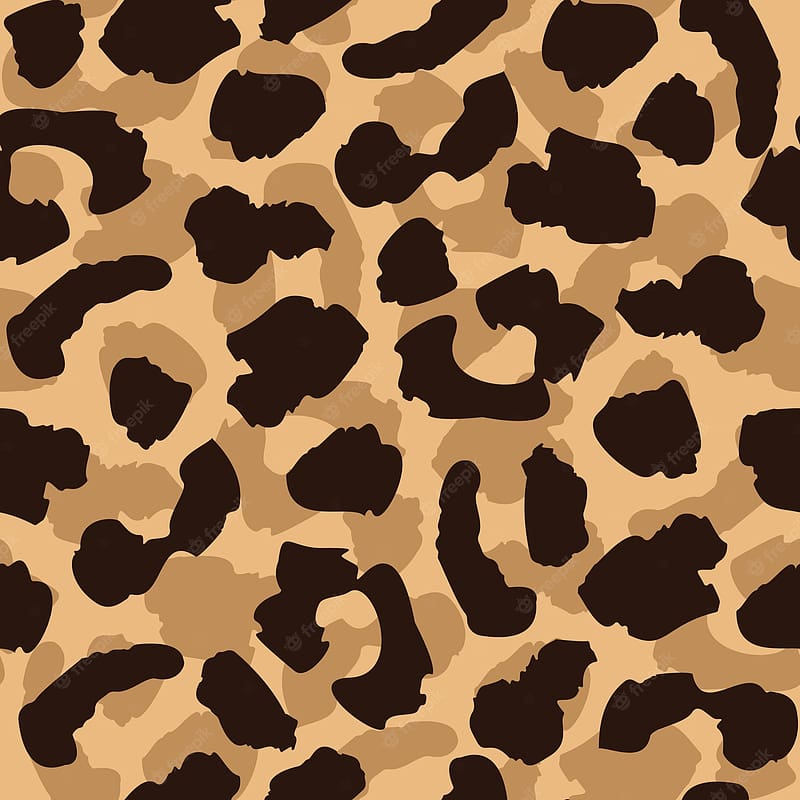 Premium Vector. Leopard skin seamless pattern. wild cat texture repeat. abstract animal fur, HD phone wallpaper