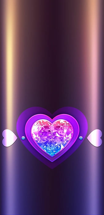 Heart bling, blue, HD phone wallpaper | Peakpx