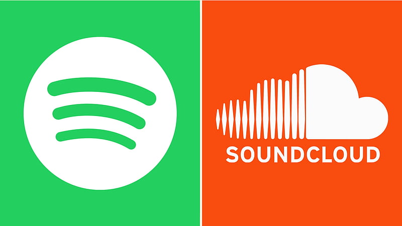 Technology, Application, SoundCloud, Spotify, HD wallpaper