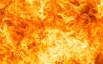orange fire background, fire textures, fire flames, fire, background with fire, flames patterns, orange fire flames, HD wallpaper
