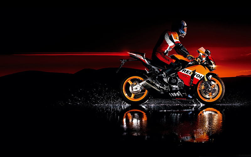 Honda-Very cool motorcycle, HD wallpaper