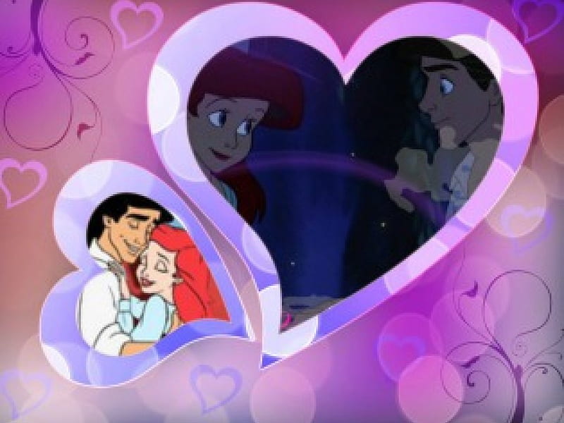 Ariel And Eric Disney Princess Valentine's Day, Ariel, Princess, Disney, Valentine, Eric, And, Day, S, HD wallpaper