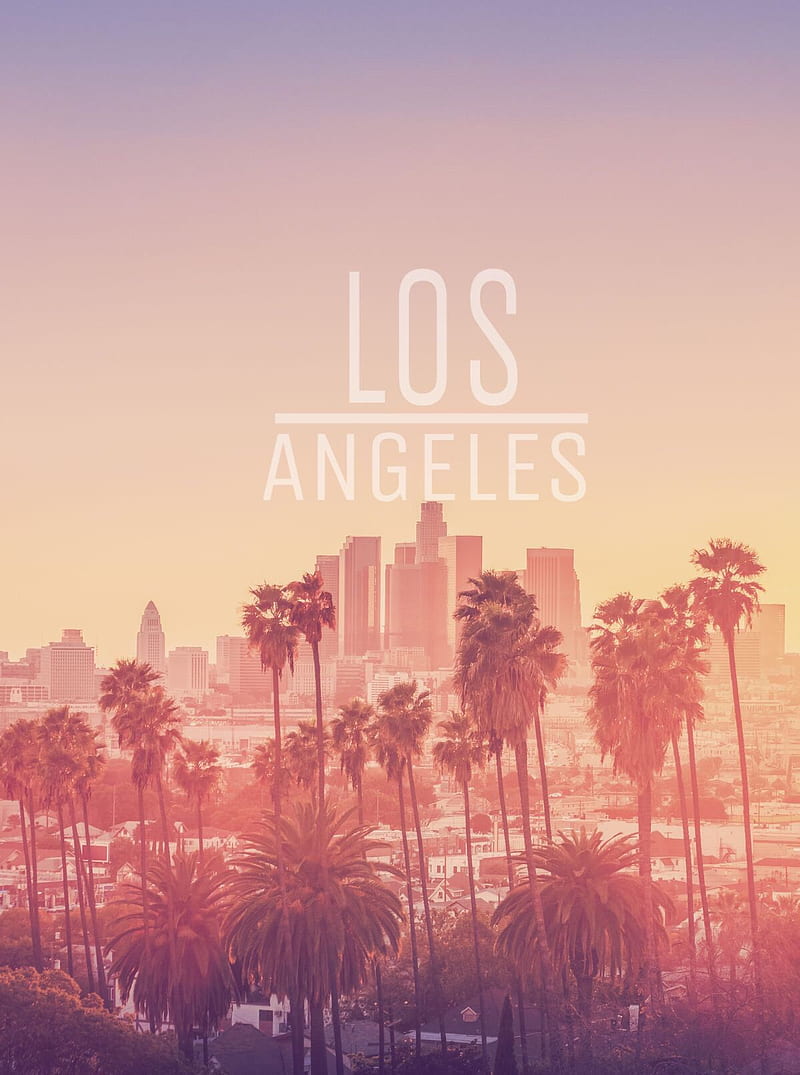 Los Angeles , city, palms, palm, los angeles, HD phone wallpaper