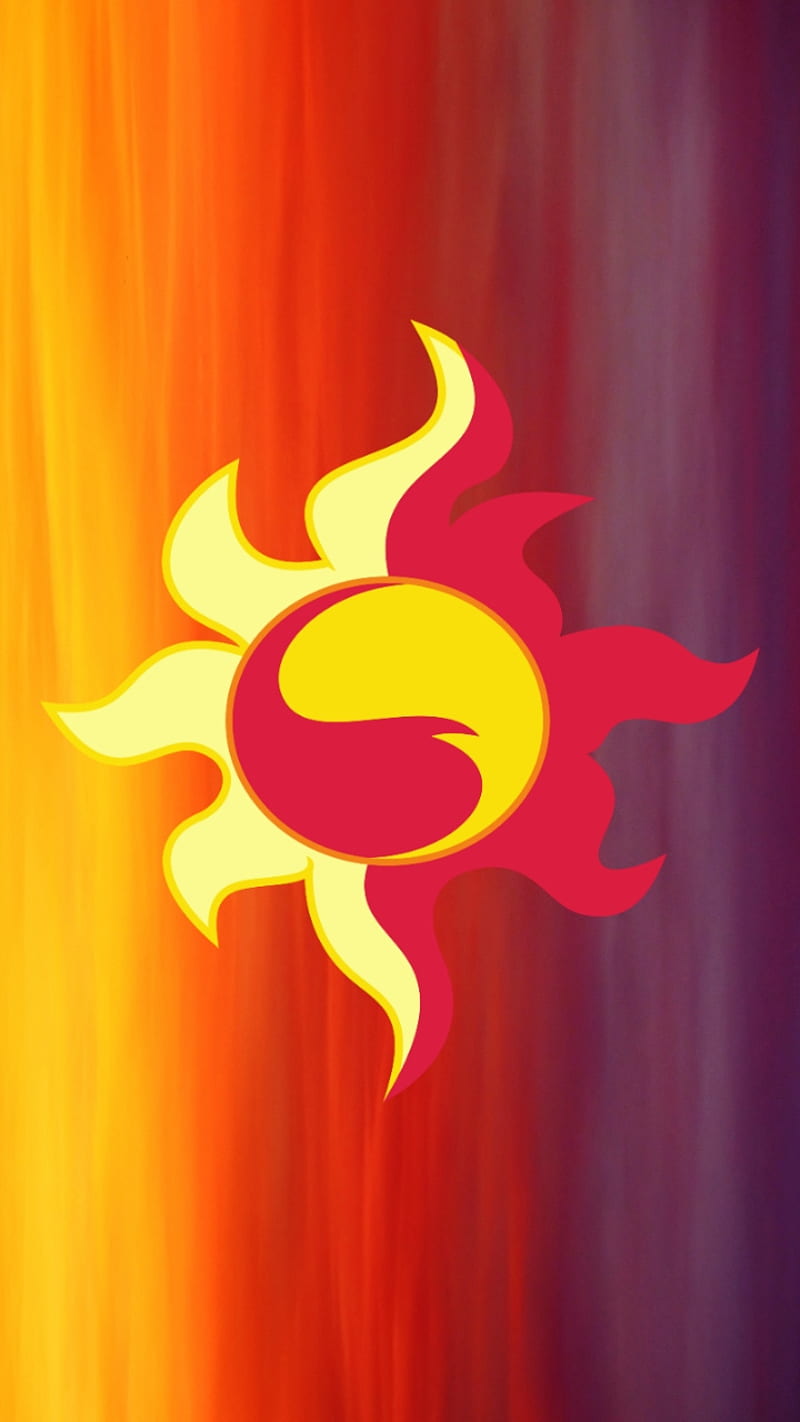 SunsetShimmerQtMark, cutiemark, mlpeg, sunset, sunsetshimmer, HD phone wallpaper