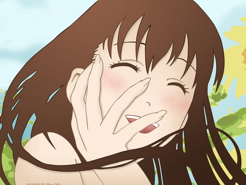 blooming smile, manga, pretty woman, anime, aoi kunieda, HD wallpaper