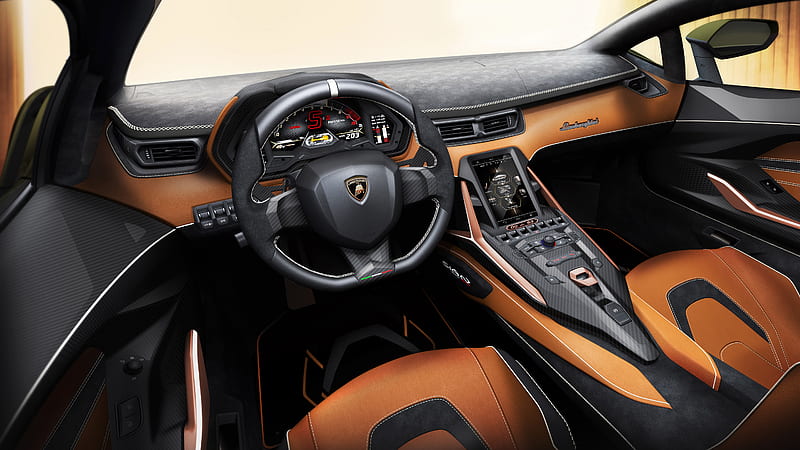 Lamborghini Sian 2019 Interior, HD wallpaper