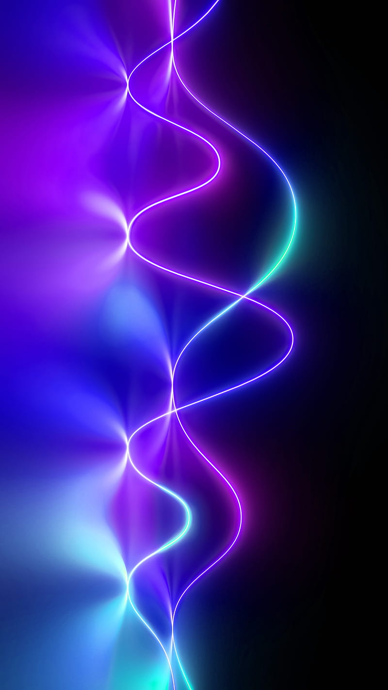 Apple purple logo, purple neon lights, creative, purple abstract  background, HD wallpaper