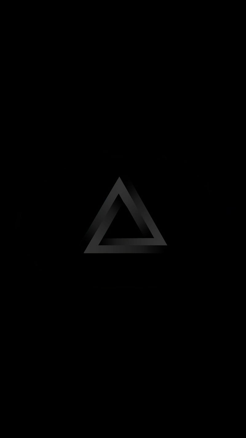 Triangulo imposible, triangles, black, triangle, HD phone wallpaper