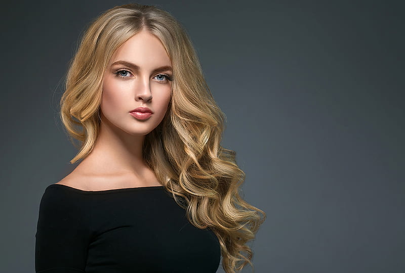 Girl Blonde Hair Glance , girls, model, HD wallpaper
