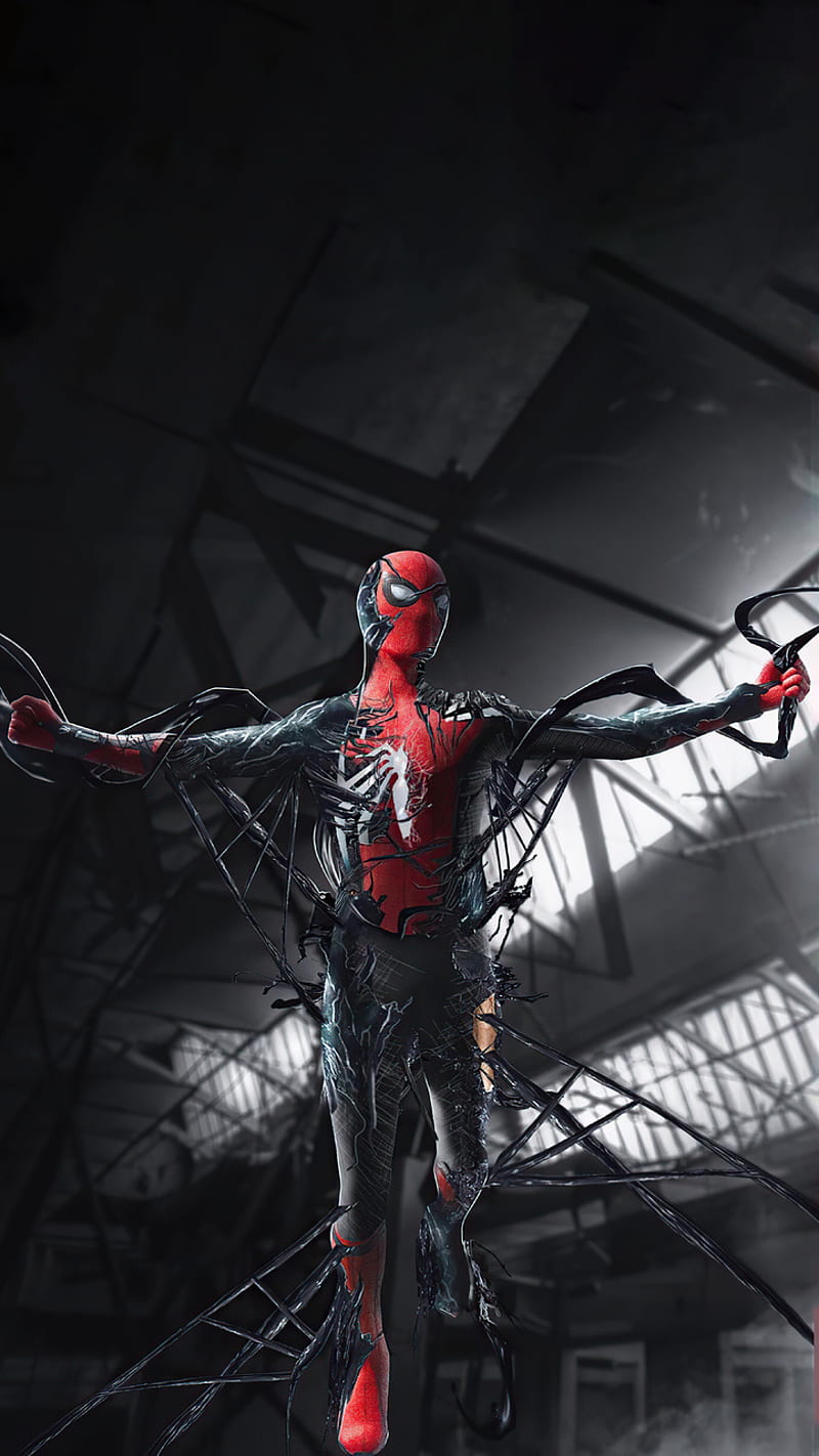 Spiderman Symbiote, venom symbiote, marvel, HD phone wallpaper