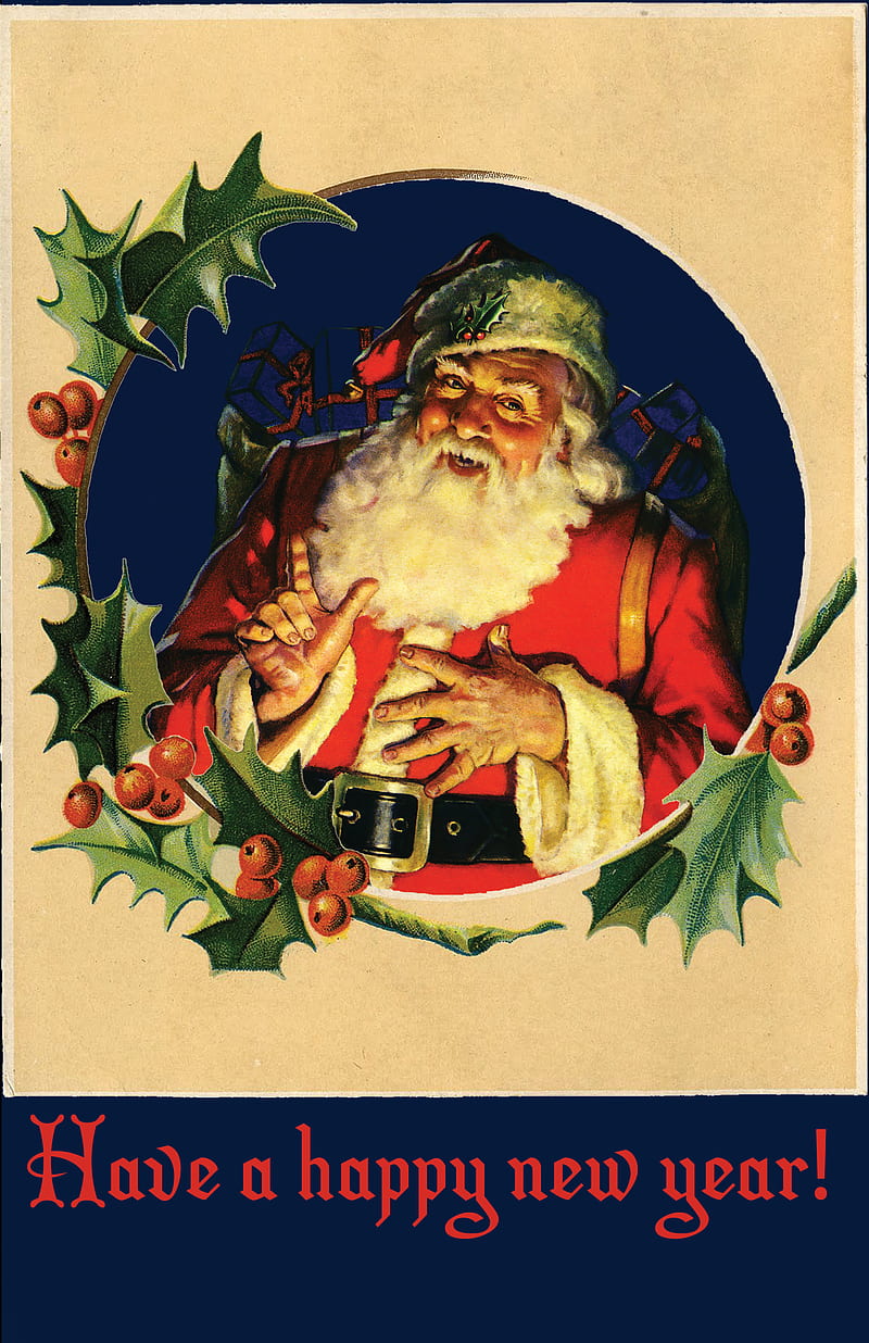 vintage holiday wallpaper