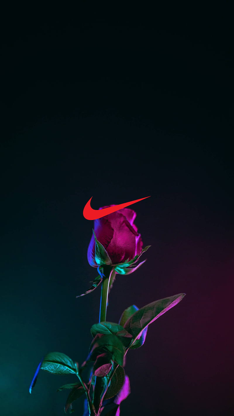 Nike Flower, 1080, 2018, brands, icons, logos, minimal, HD phone wallpaper
