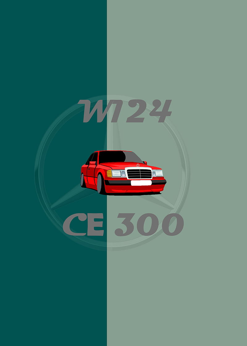 Mercedes Benz W124 , ce300, oldtimer, classic, car, 1992, drift, HD phone wallpaper