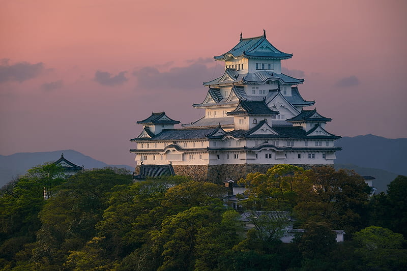 Himeji castle - Japan, jappan, wonderful, old, castle, HD wallpaper