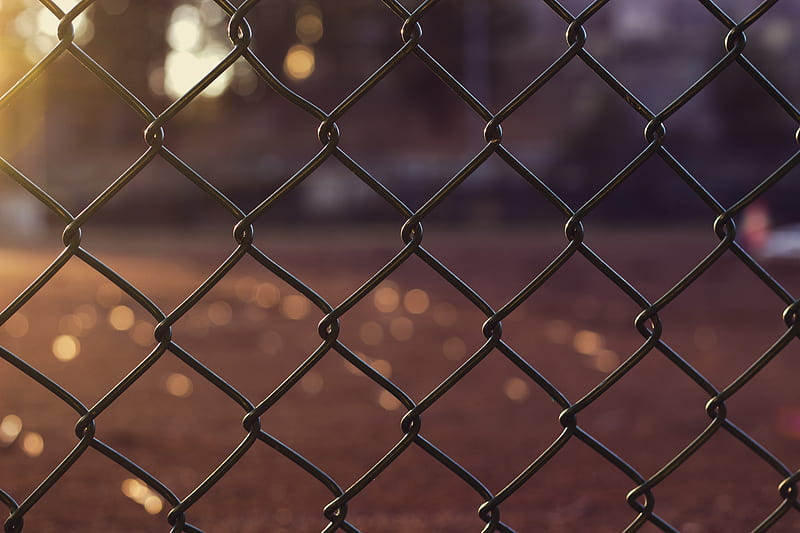 Chain Fence Outdoors , chain, fence, HD wallpaper