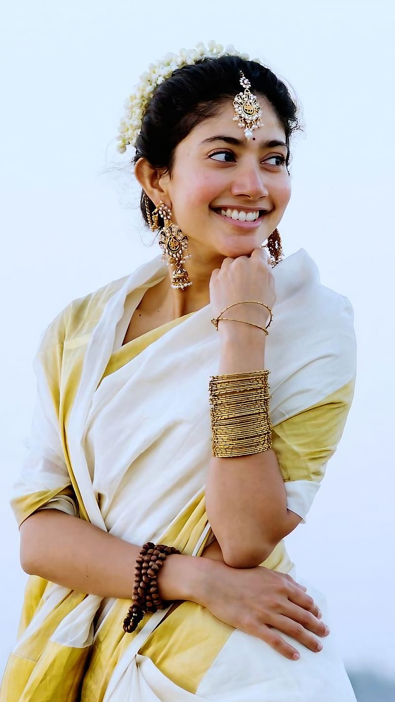 Sai Pallavi Ka, Side Look, actress, indian, traditional look, HD phone wallpaper