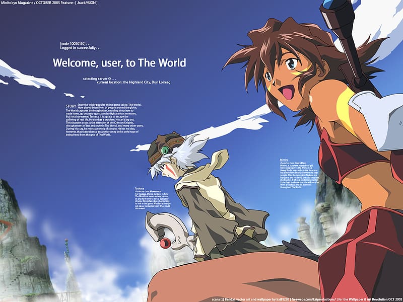 Anime .Hack//Sign HD Wallpaper