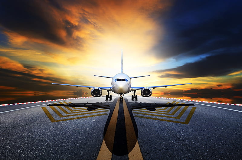 Ready For Departure, runway, aircraft, plane, sky, passenger, HD wallpaper