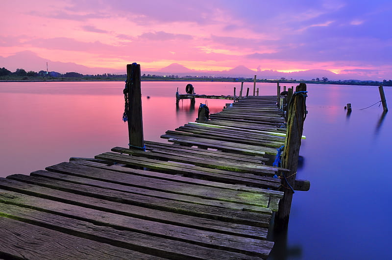 Dock View Colorful Stock, dock, colorful, nature, HD wallpaper