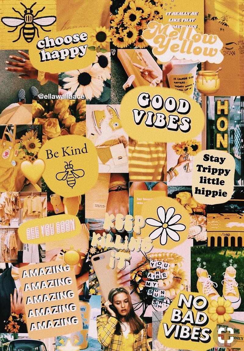 Yellow Choose Happy, Be Happy Aesthetic, HD phone wallpaper | Peakpx