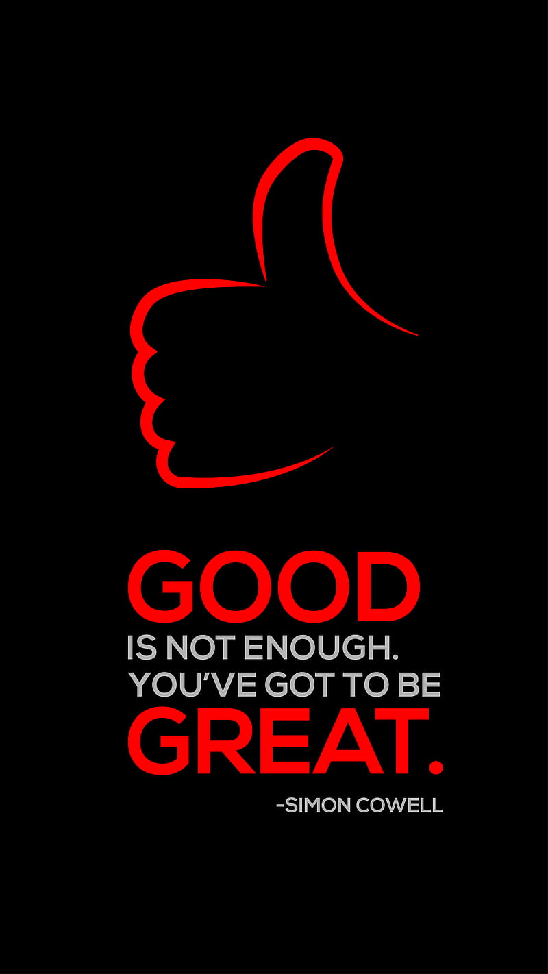 Be Great , motivation, success, quote, HD phone wallpaper
