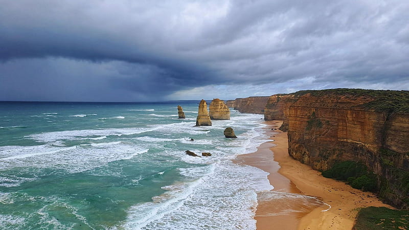 Storm Approaching The Twelve Apostles, Australia, Clouds, Sea, Sky ...