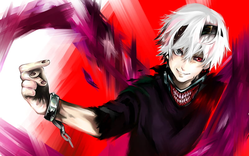 Ken Kaneki, heterochromia, mask, Sasaki Haise, Tokyo Ghoul, HD wallpaper