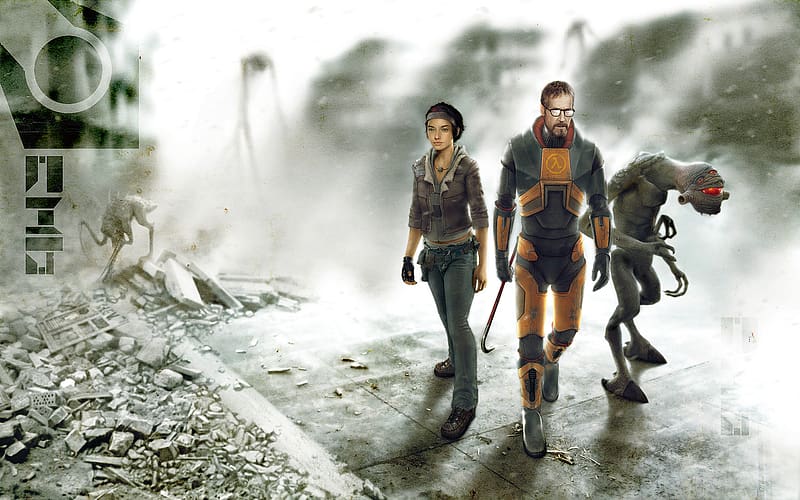 Half Life, Video Game, Half Life 2, Gordon man, Alyx Vance, HD wallpaper