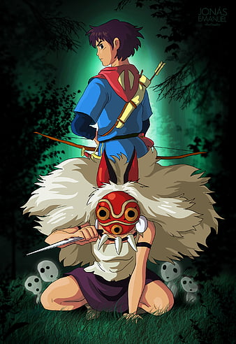 Papeis de parede 1920x1080 Princess Mononoke Florestas Anime