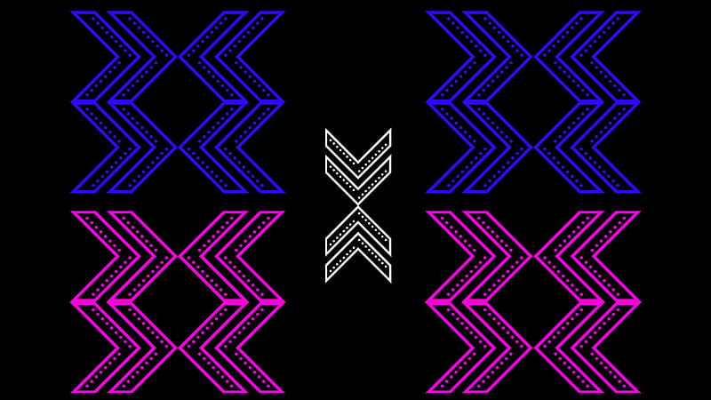 Abstract, Shapes, Chevron, Colorful, Geometry, Zigzag, HD wallpaper