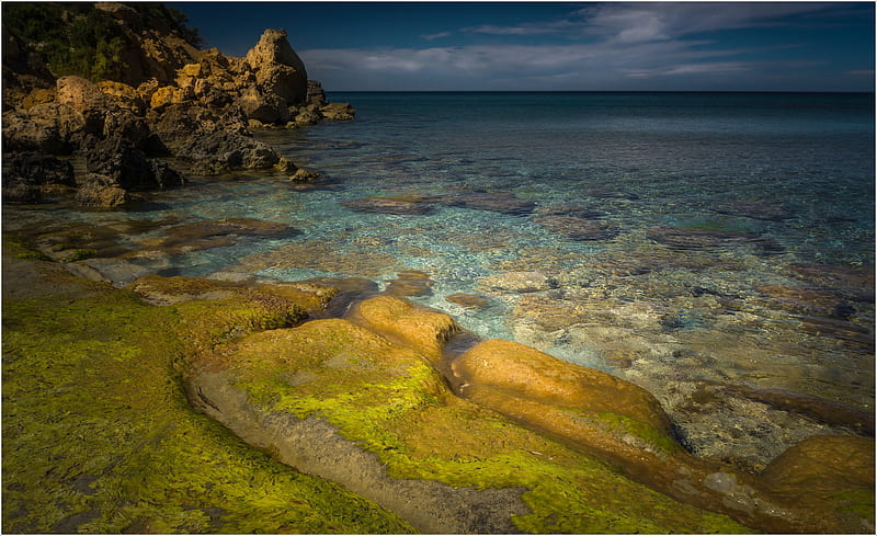Earth, Coastline, Malta, Rock, Sea, Stone, HD wallpaper