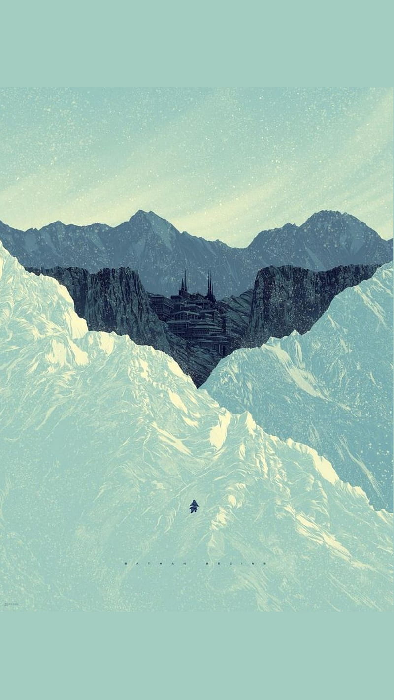 Batman, art, christopher nolan, dark knight, joker, mountain, nolan, snow,  HD phone wallpaper | Peakpx