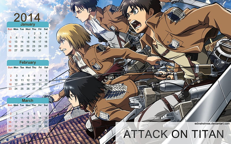 Three Month AoT, armin, eren jaeger, levi, mikasa ackerman, mikasa