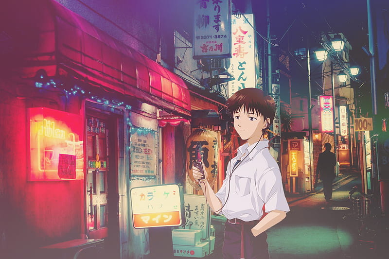 Shinji SDat Happy, anime, eva01, evangelion, pilot, HD wallpaper