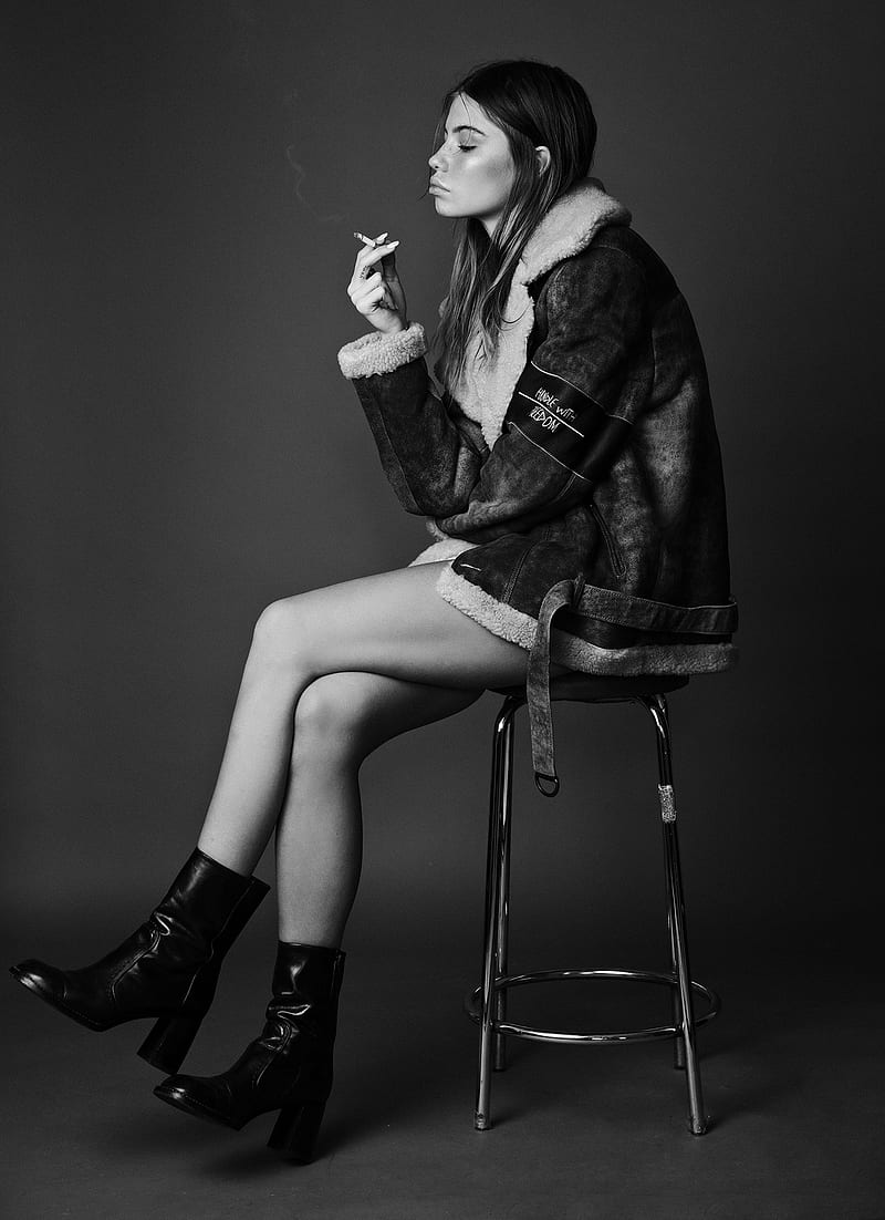 Kate Li, women, model, cigarettes, HD phone wallpaper