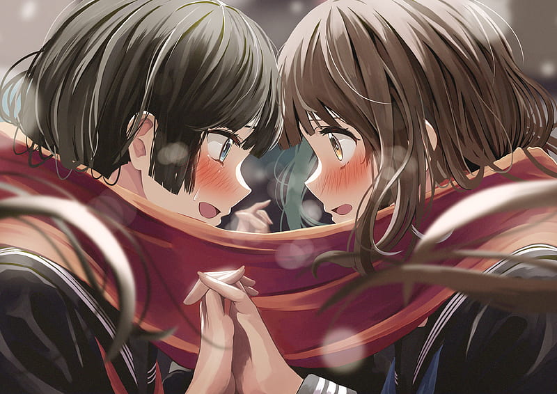 200 Fresh Anime Girls Hugging Of the Day, anime 2 girls best friends kiss  HD phone wallpaper | Pxfuel