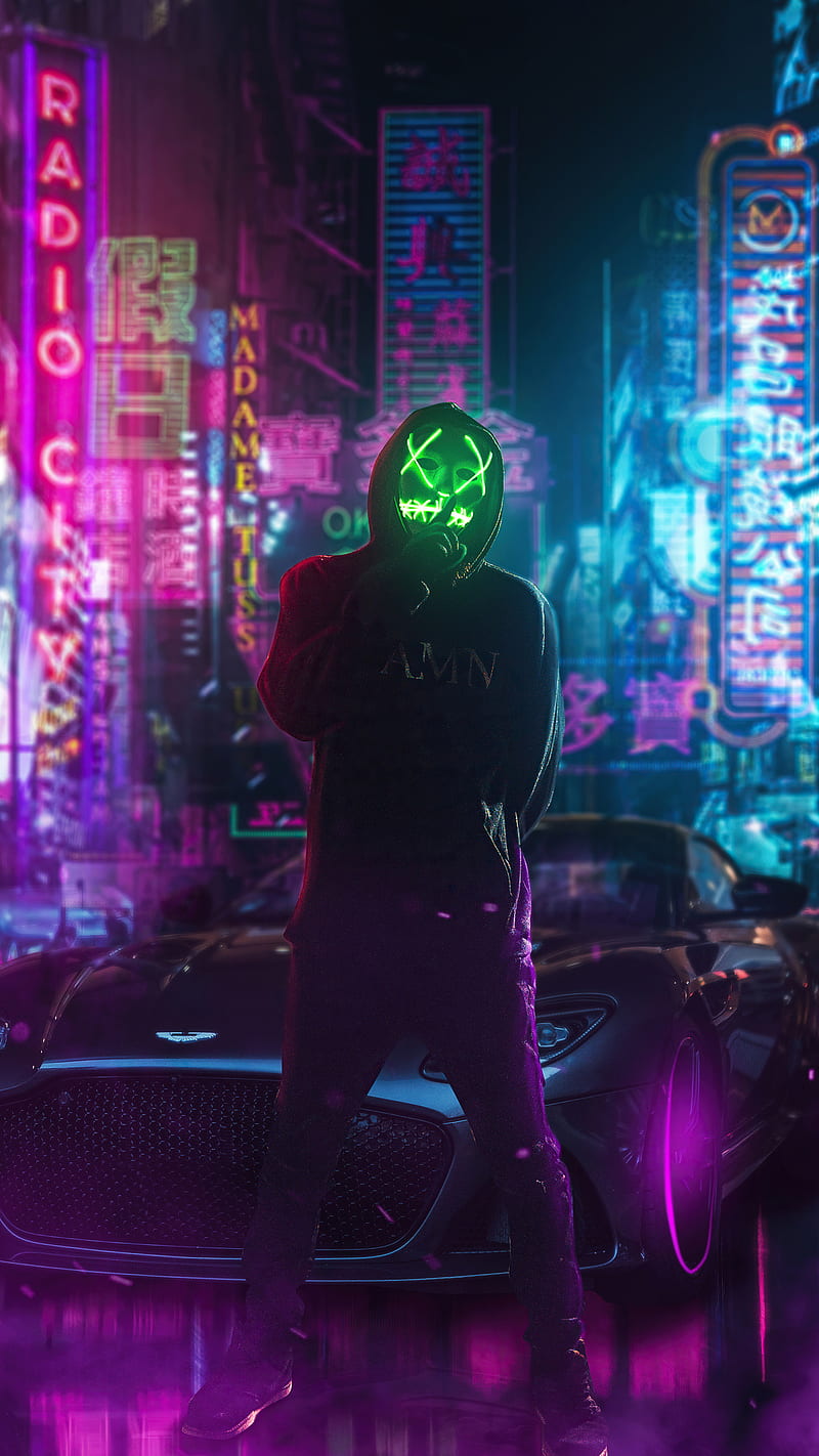 Neon guy, xd, HD phone wallpaper